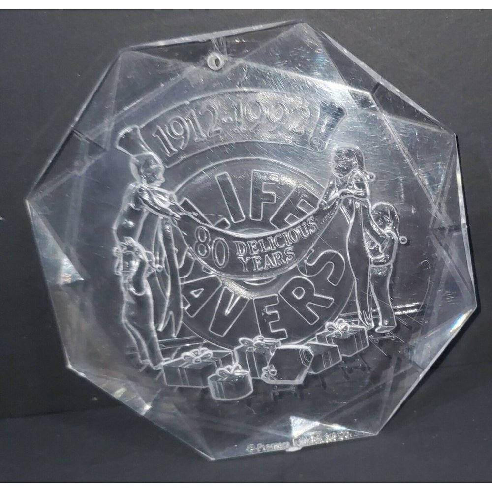 LIFESAVERS Acrylic CHRISTMAS ORNAMENT promotional advertising 80 DELICIOUS YEARS